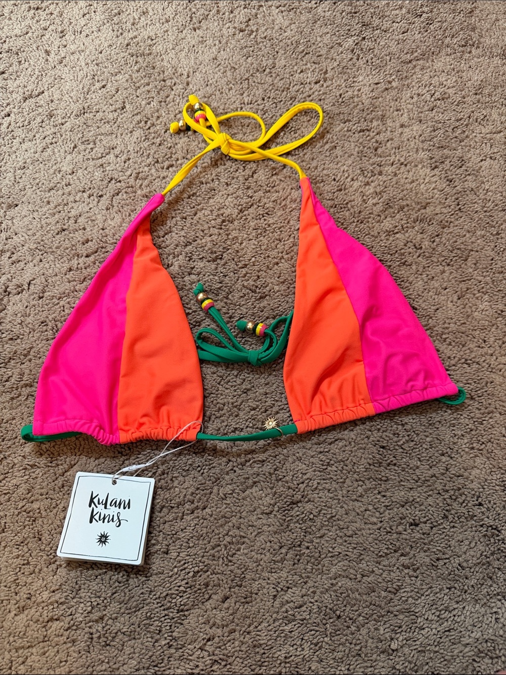 Kulani Kinis Triangle Halter Bikini Top